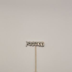 Silver XO Brooch